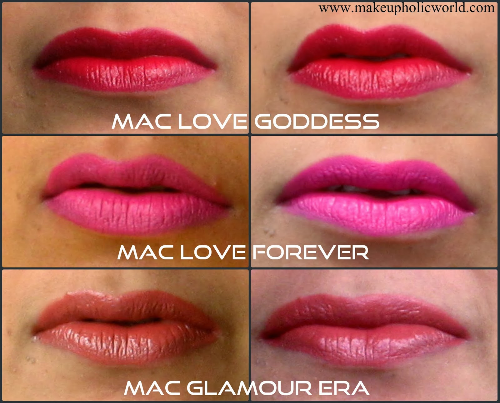 Review & Swatches of 14 MAC Lipsticks | Makeupholic World