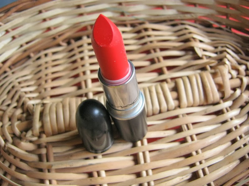 mac dangerous lipstick swatch