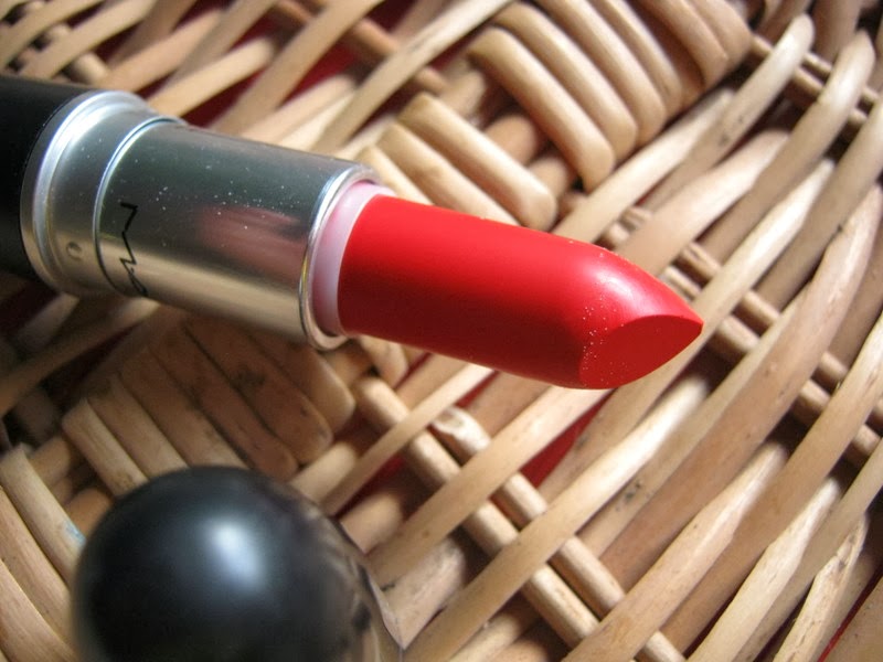 mac dangerous lipstick swatch