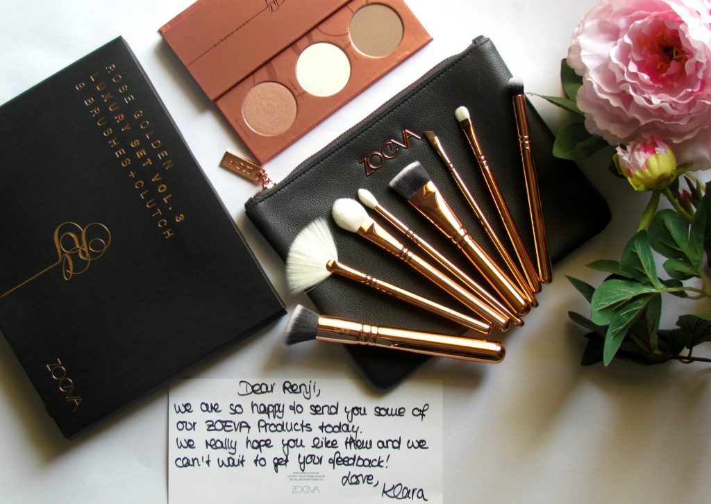 Zoeva rose golden vol 3 luxury brush set 