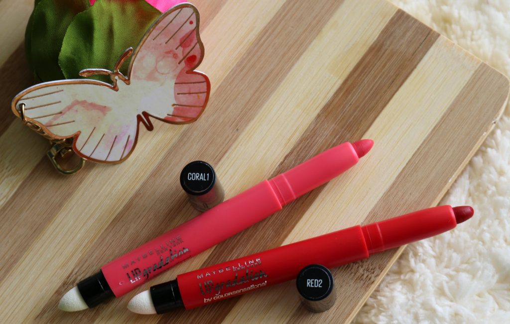 Maybelline ColorSensational Lip Gradation Red2,Coral1 review