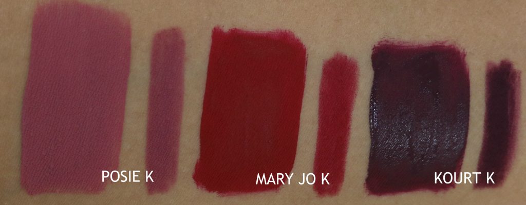 kylie lip kit swatches