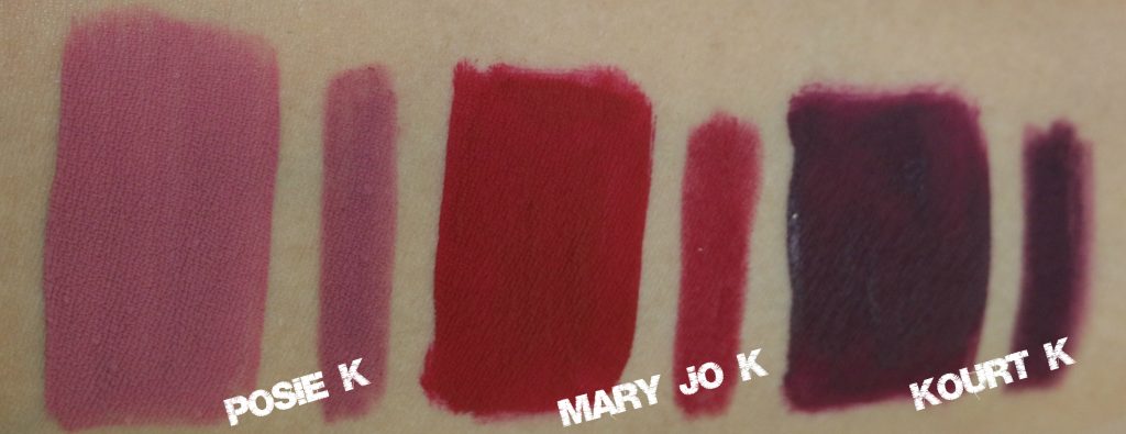 kylie lip kit swatches