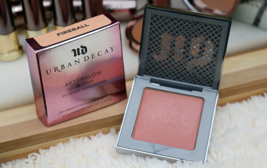 urban decay afterglow 8-hour powder highlighter review, urban decay afterglow 8-hour powder highlighter, urban decay highlighter review, urban decay afterglow powder highlighter fireball, urban decay fireball highlighter review