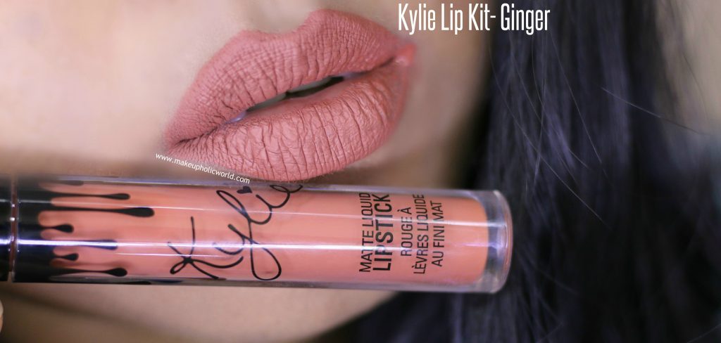 Kylie matte lip kit ginger swatches