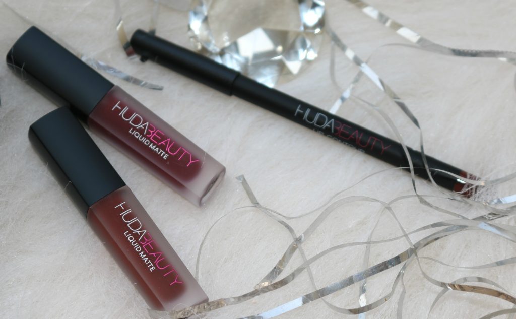 Huda Beauty Lip Contour Set - Vixen { Liquid Mattes in Vixen, Famous; Lip Contour pencil in Vixen }