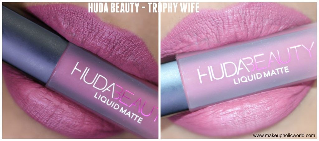 huda beauty liquid matte trophy wife review