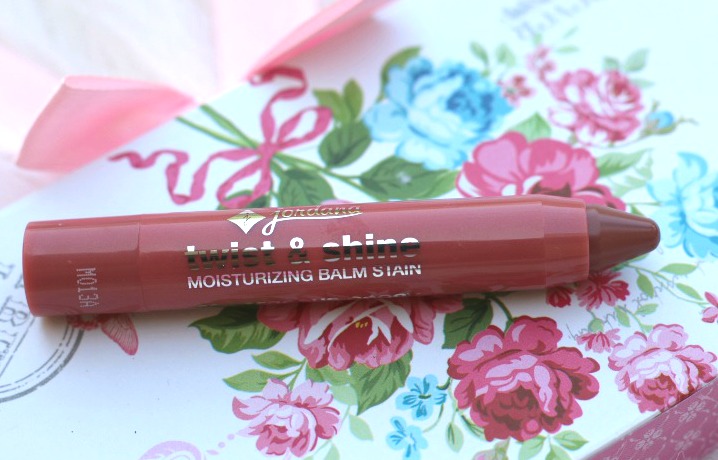 jordana cosmetics twist & shine moisturizing balm stain gorgeous peony review