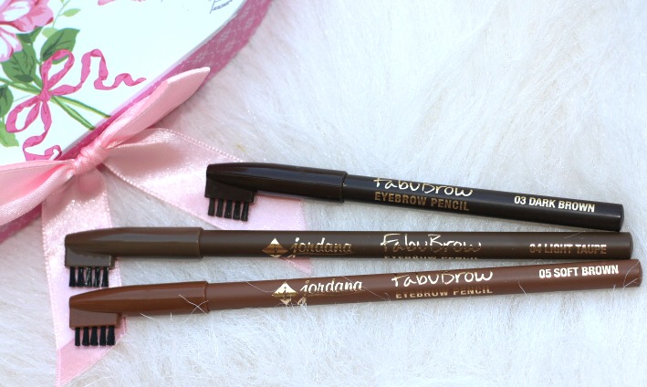 Jordana Cosmetics Fabubrow Eyebrow Pencil - dark brown.soft brown, light taupe review