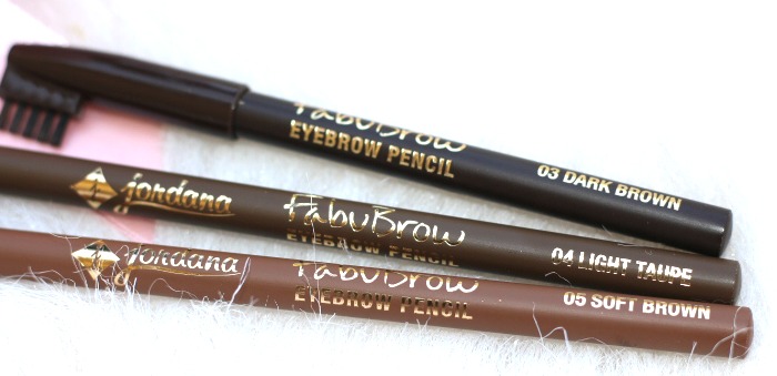 Jordana Cosmetics Fabubrow Eyebrow Pencil - dark brown.soft brown, light taupe review