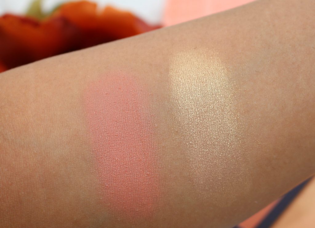 Swatches of ColourPop The Knockout Pressed Powder Face Duo - Excuse my French Like To Watch