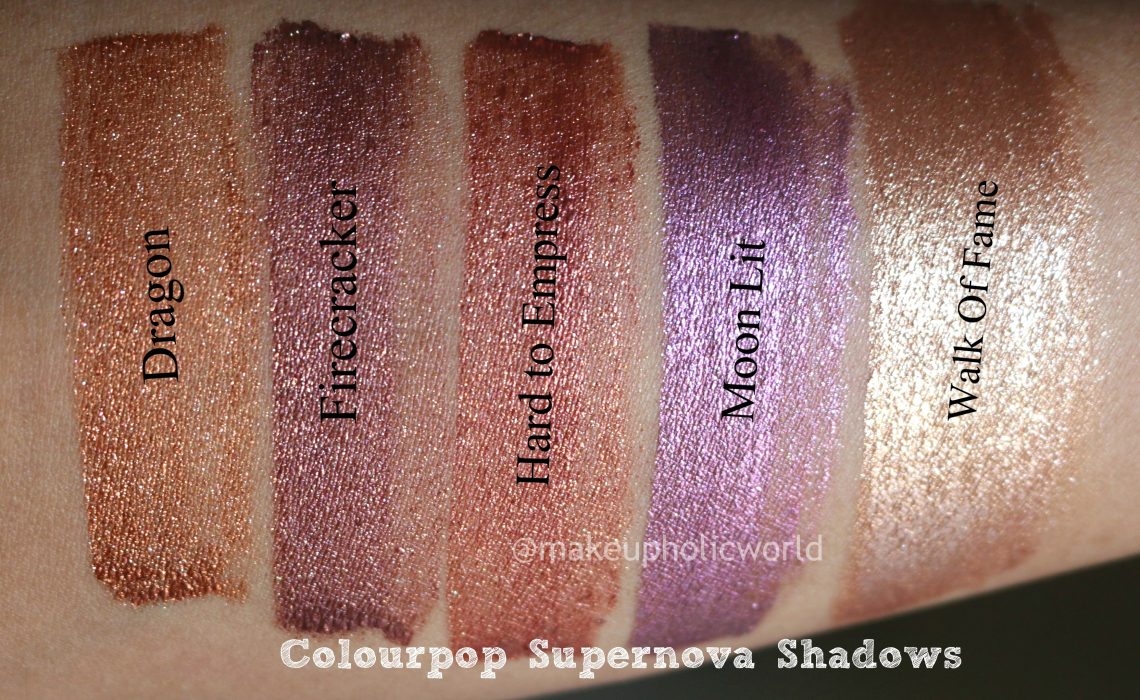 ‘Count down to Christmas’ – Colourpop Supernova Shadows | All Shades Review & Swatches