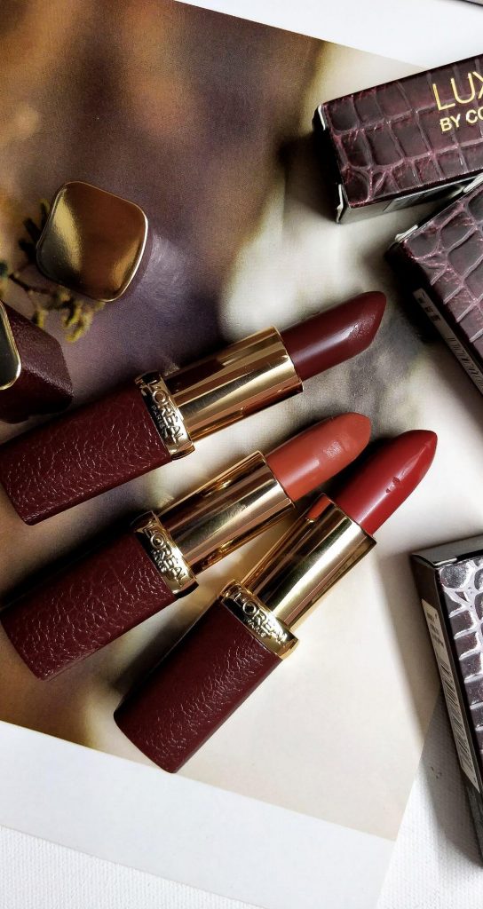 L Oreal Paris Luxe Leather Limited Edition Lipsticks Swatches